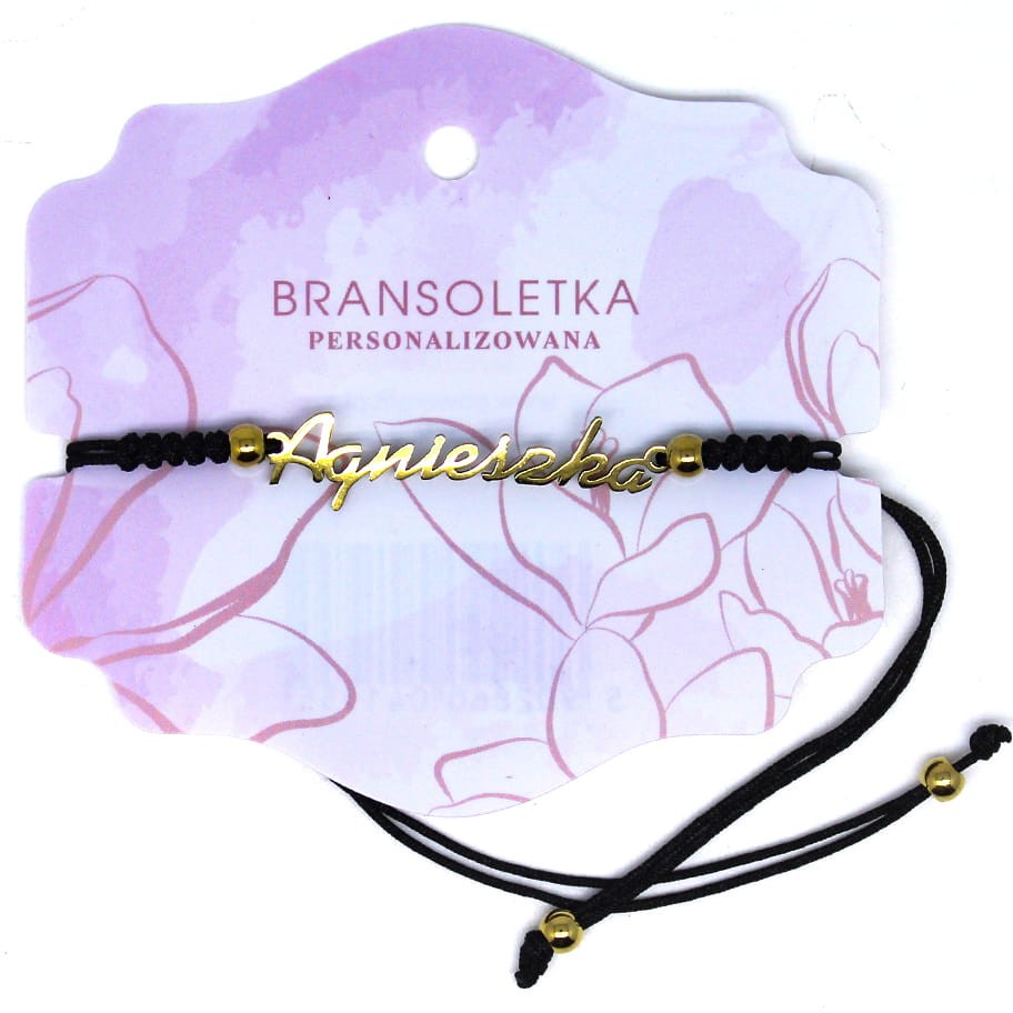 Bransoletka personalizowana z imieniem Agnieszka