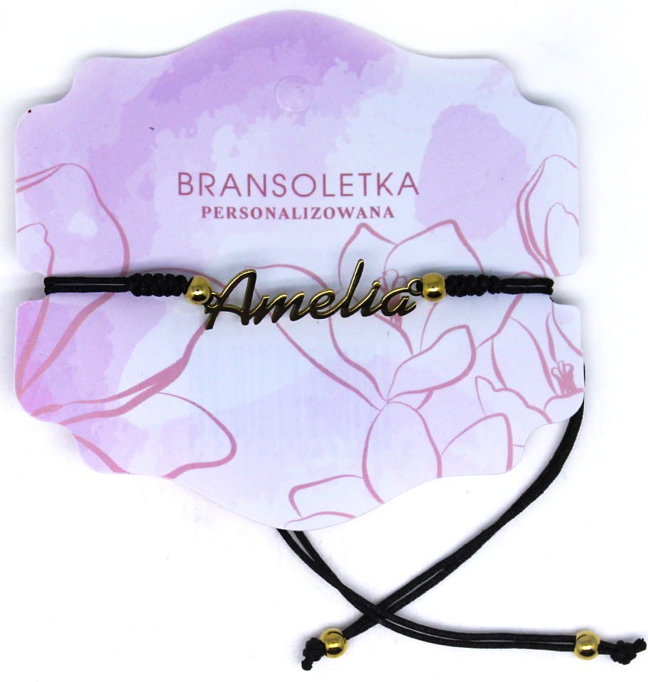 Bransoletka personalizowana z imieniem Amelia