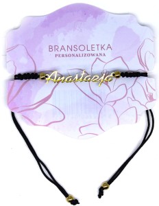 Bransoletka personalizowana z imieniem Anastazja