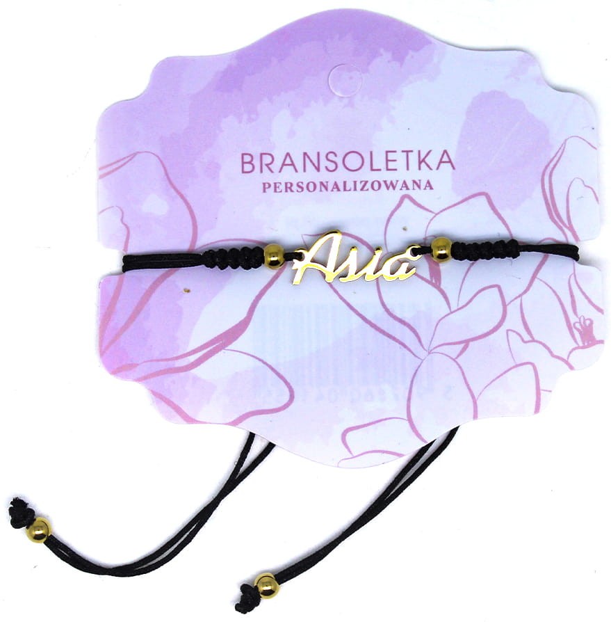 Bransoletka personalizowana z imieniem Asia