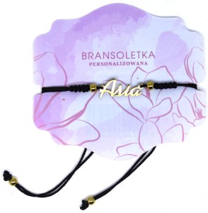Bransoletka personalizowana z imieniem Asia