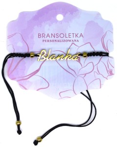 Bransoletka personalizowana z imieniem Blanka