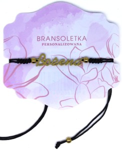 Bransoletka personalizowana z imieniem Bożena