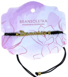 Bransoletka personalizowana z imieniem Danusia