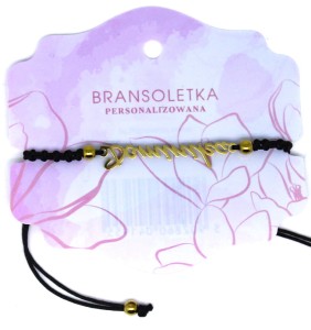 Bransoletka personalizowana z imieniem Dominika