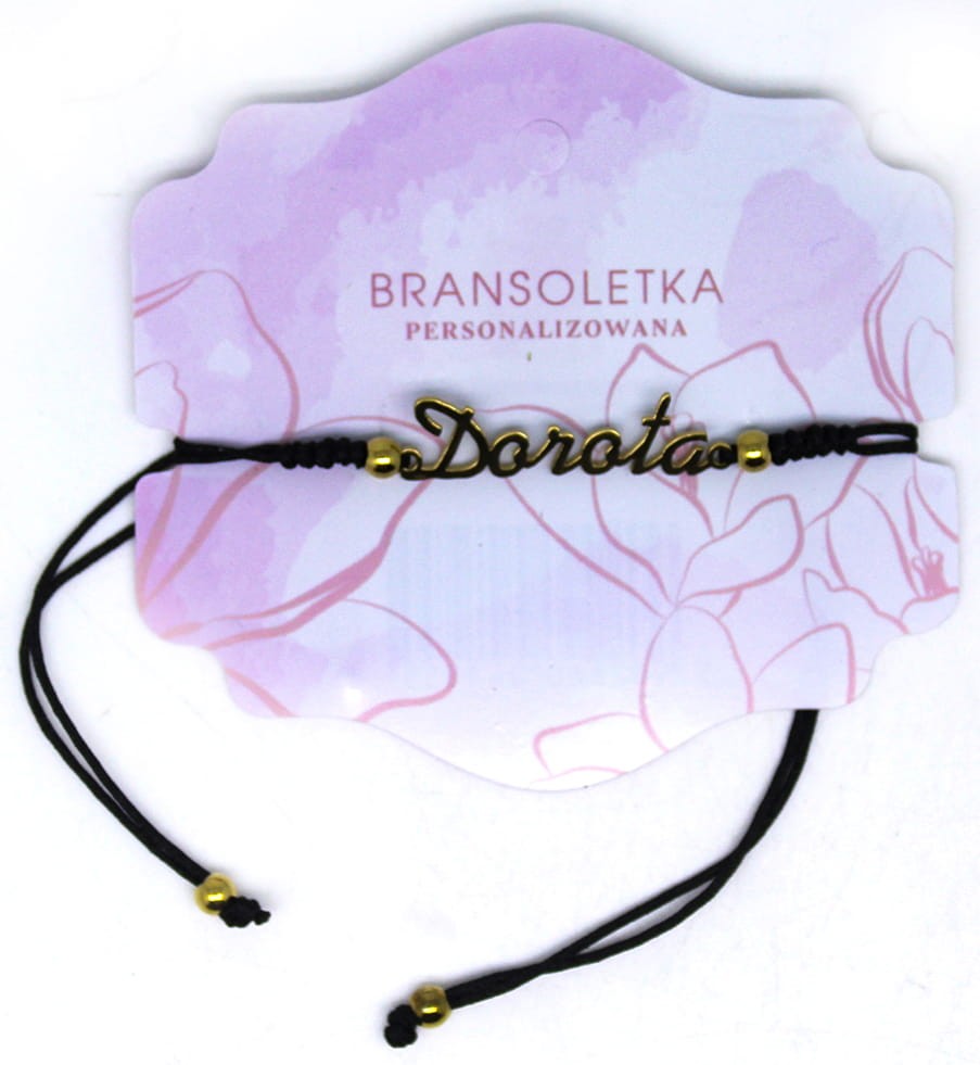Bransoletka personalizowana z imieniem Dorota
