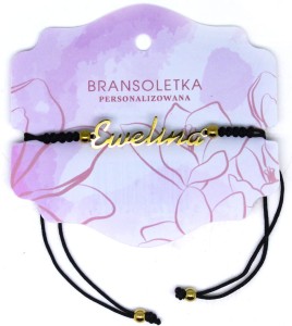 Bransoletka personalizowana z imieniem Ewelina