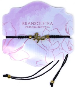 Bransoletka personalizowana z imieniem Iga
