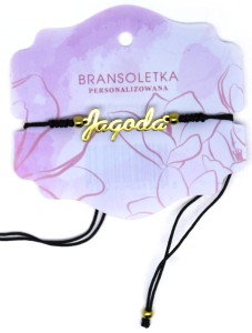 Bransoletka personalizowana z imieniem Jagoda