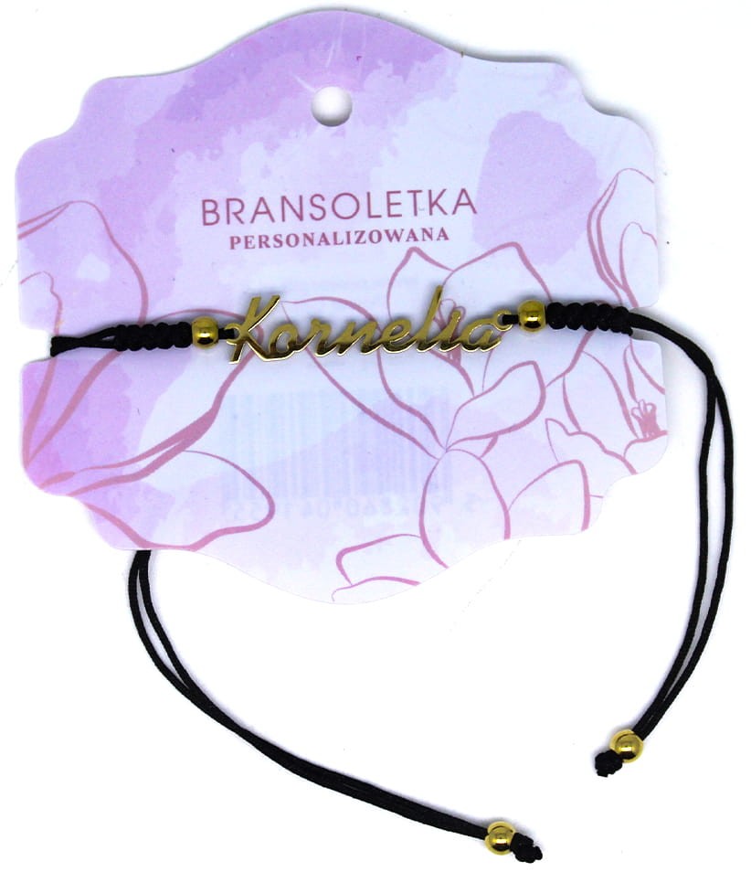 Bransoletka personalizowana z imieniem Kornelia