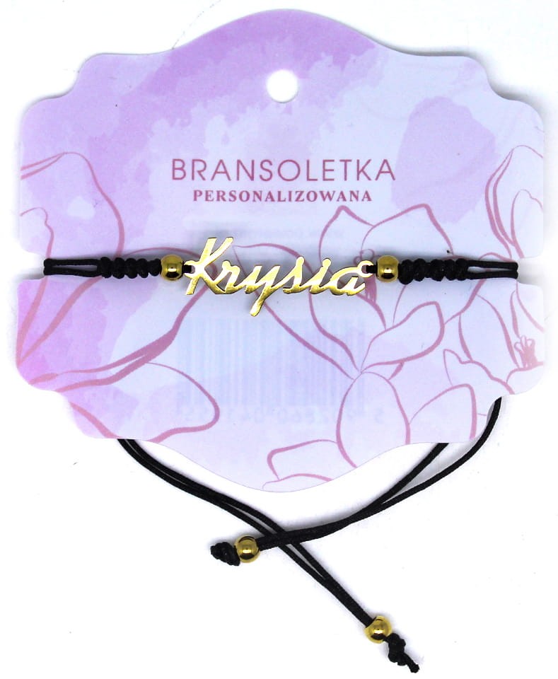 Bransoletka personalizowana z imieniem Krysia