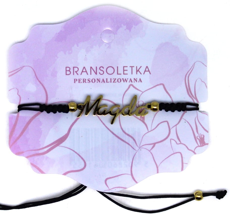 Bransoletka personalizowana z imieniem Magda