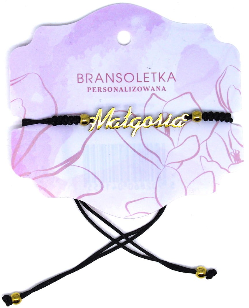 Bransoletka personalizowana z imieniem Małgosia