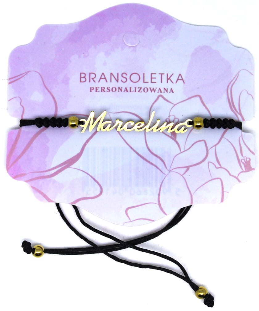 Bransoletka personalizowana z imieniem Marcelina