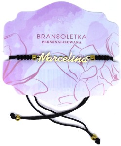 Bransoletka personalizowana z imieniem Marcelina