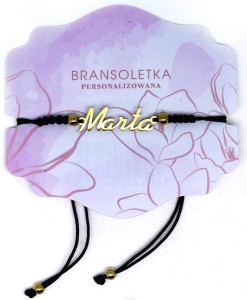 Bransoletka personalizowana z imieniem Marta
