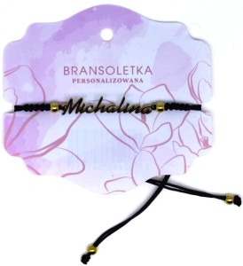Bransoletka personalizowana z imieniem Michalina