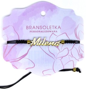Bransoletka personalizowana z imieniem Milena