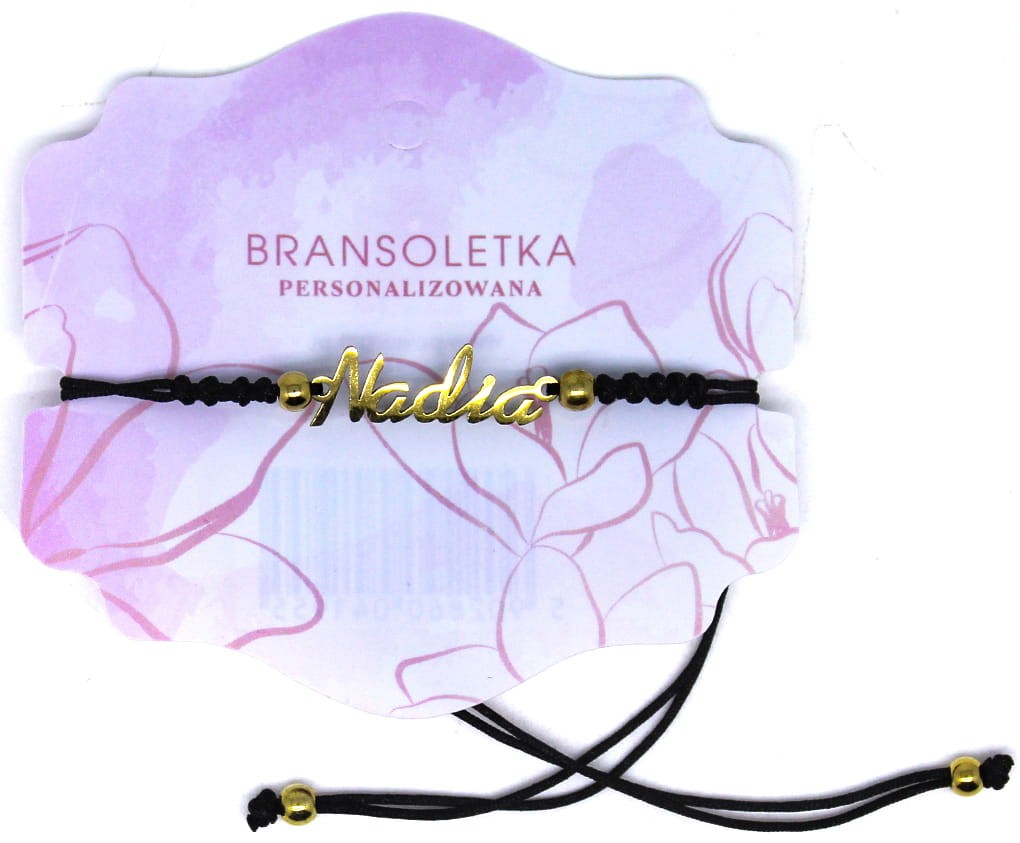 Bransoletka personalizowana z imieniem Nadia