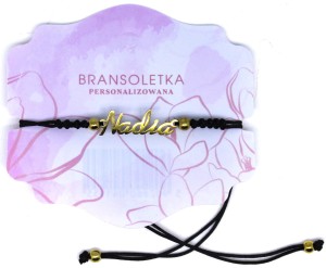Bransoletka personalizowana z imieniem Nadia
