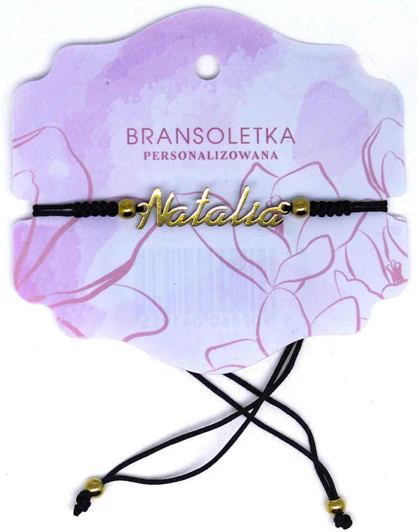 Bransoletka personalizowana z imieniem Natalia