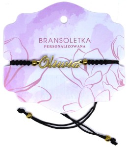 Bransoletka personalizowana z imieniem Oliwia