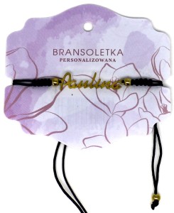 Bransoletka personalizowana z imieniem Paulina