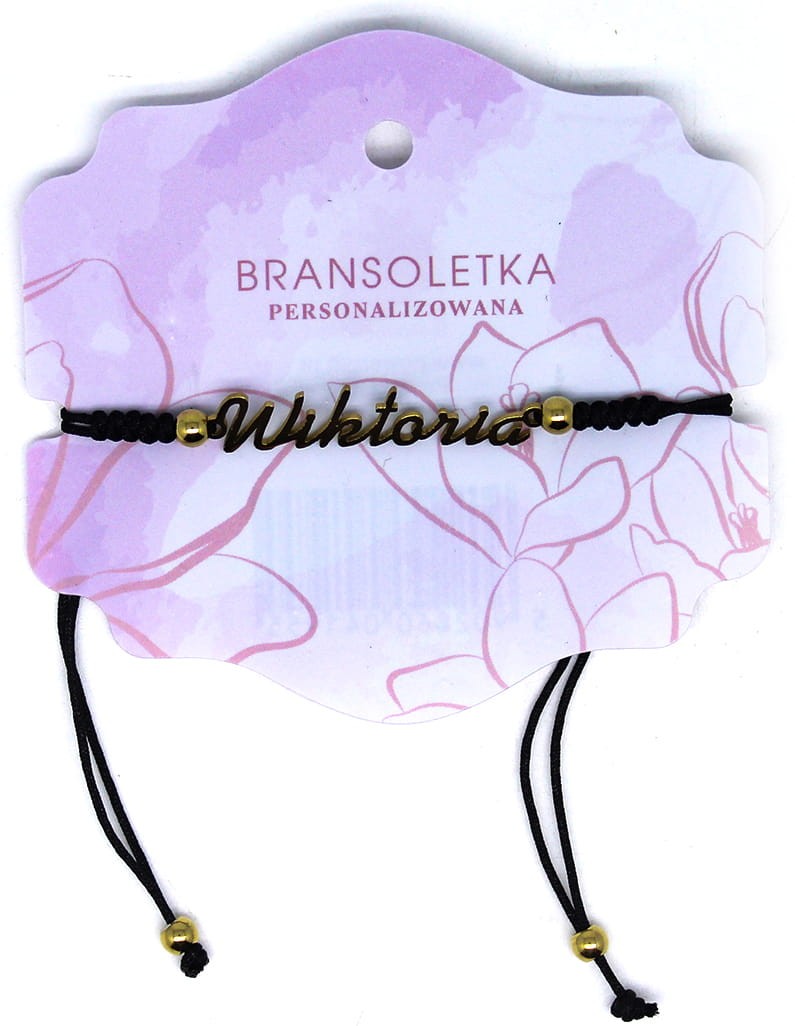 Bransoletka personalizowana z imieniem Wiktoria
