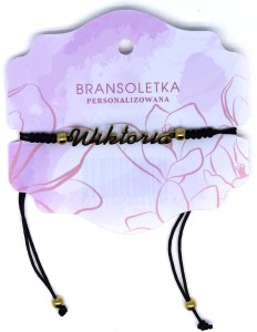Bransoletka personalizowana z imieniem Wiktoria