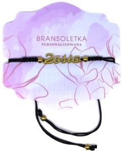 Bransoletka personalizowana z imieniem Zosia
