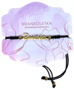Bransoletka personalizowana z imieniem Zuzia