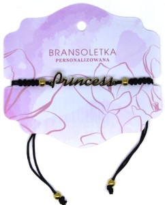 Bransoletka personalizowana z napisem Princess