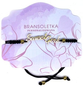Bransoletka personalizowana z napisem Sweet Girl