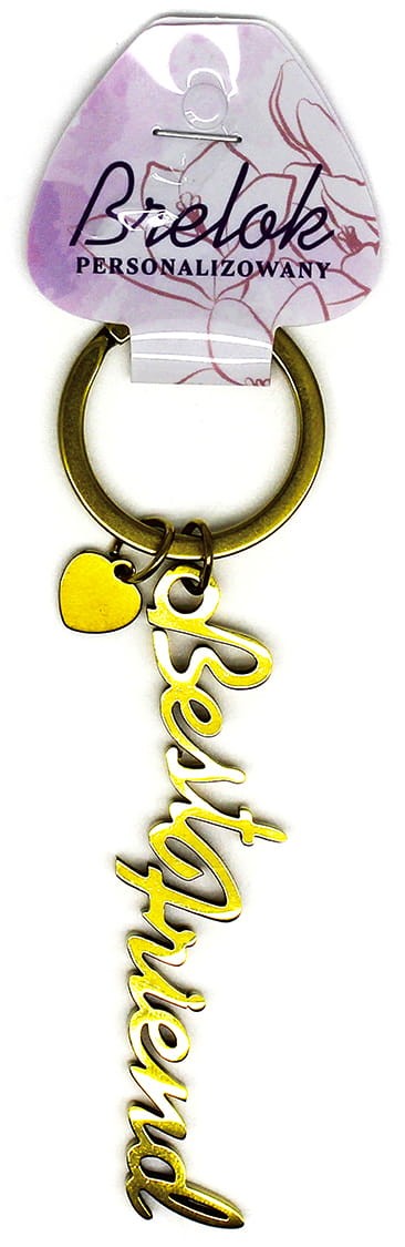 Brelok personalizowany z napisem Best Friend