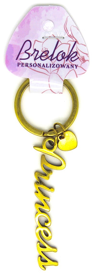 Brelok personalizowany z napisem Princess