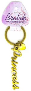 Brelok personalizowany z napisem Princess