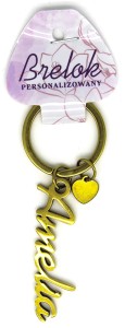 Brelok personalizowany z imieniem Amelia