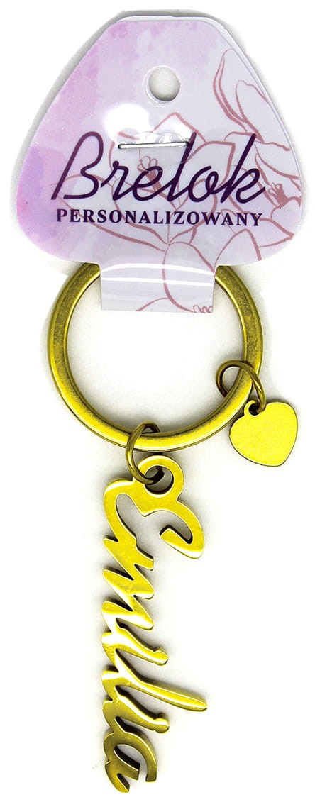 Brelok personalizowany z imieniem Emilia