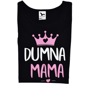 Koszulka damska Dumna Mama czarna
