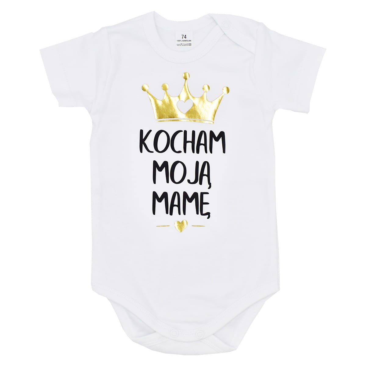 Body dziecięce KOCHAM MOJĄ MAMĘ białe body