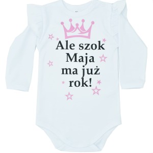 Body z falbanką Ale Szok + imie dziecka