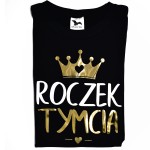 Koszulka męska na roczek z dowolnym imieniem i koroną