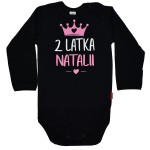 Body z cyferką i imieniem na 2 latka
