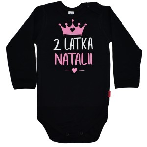 Body z cyferką i imieniem na 2 latka