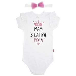 Komplet Mam 3 latka z dowolnym imieniem
