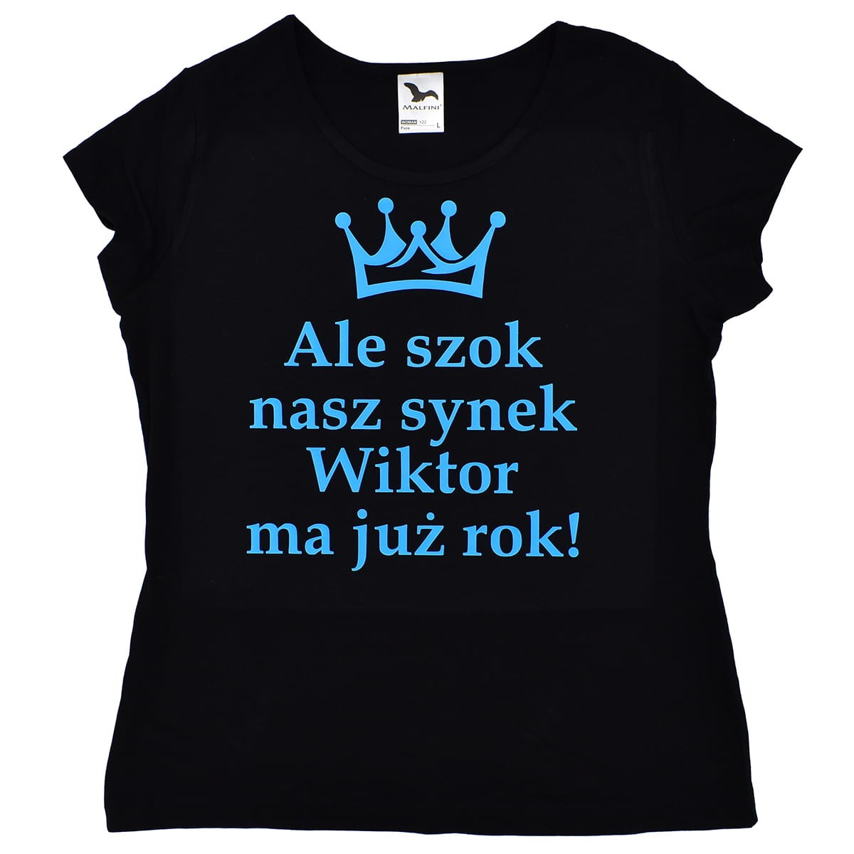koszulka damska ale szok nasz synek ma już rok z imieniem