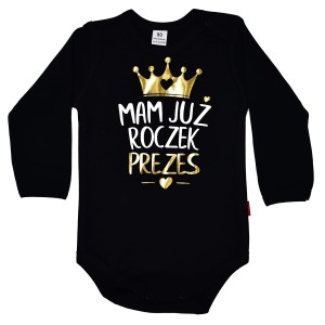 Body Mam już roczek ze złotą koroną + imię
