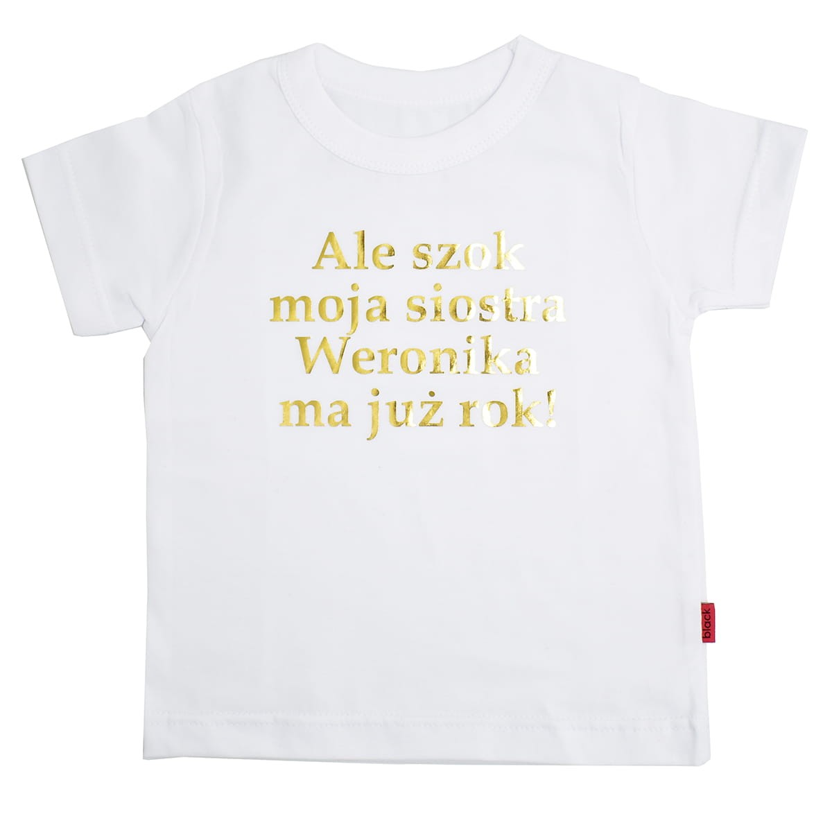 koszulka dziecieca ale szok moja siostra ma juz rok z imieniem dziecka