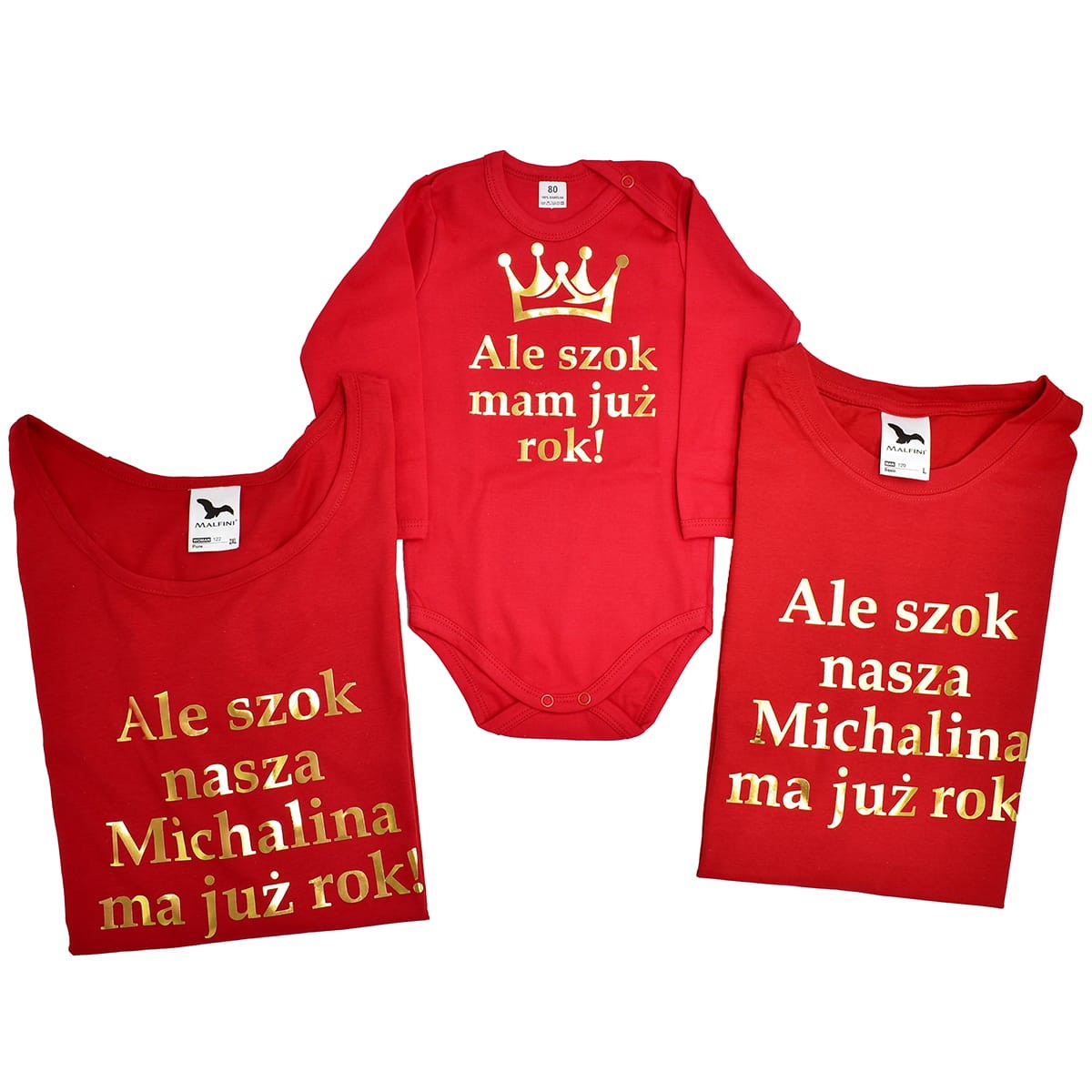 zestaw rodzinny ale szok ma juz rok z imieniem