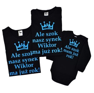 Zestaw rodzinny 2+1  Ale szok ma już rok! + imię